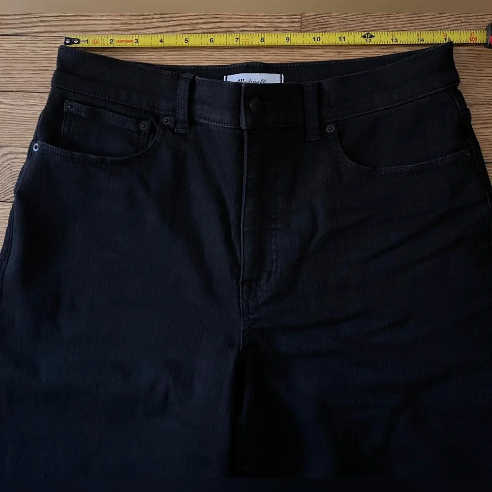 Madewell Perfect Vintage Wide Leg Jeans Size 30 Black - Picture 6 of 8